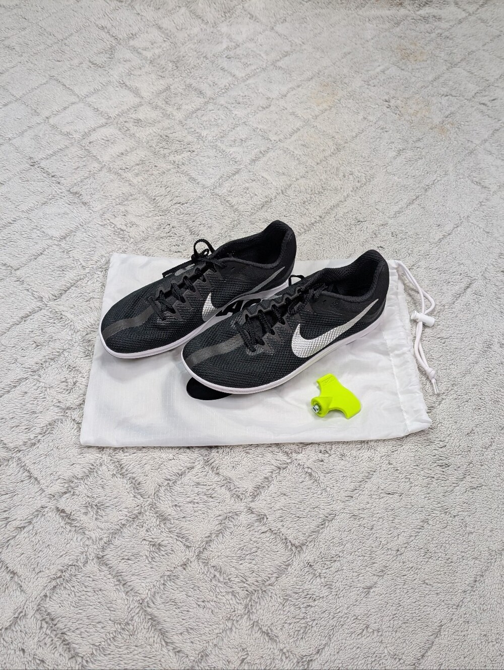 Nike Zoom Rival Black Silver Track Field Distance Spikes Mens 10.5 DC8725-001 - Picture 3 of 7